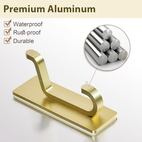 Josmimic - Adhesive Towel Hooks Perfect for Everyday Use