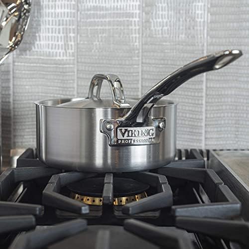 Viking Professional 2-Quart 5-Ply Stainless Steel Saucepan with Lid