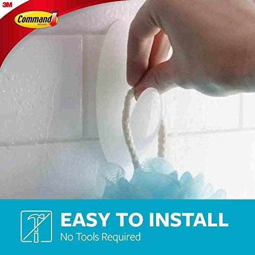 Bath Damage-Free Towel Organizer 3-Large Clear Frosted Water-Resistant Strips