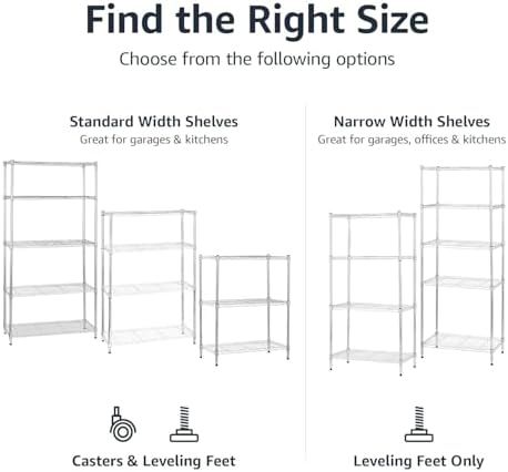 Adjustable 3-Shelf Storage Rack