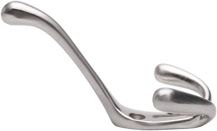 Durable 5-Pack Coat Hat Hooks with Flared Prongs