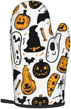 Halloween Oven Mitts Pot Holders Set