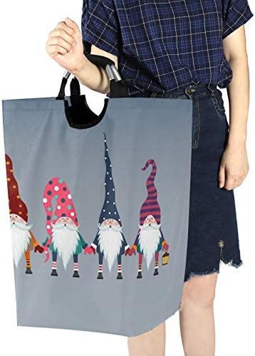 Foldable Christmas Gnomes Laundry Basket