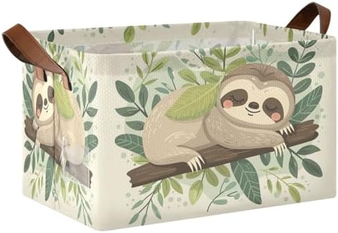 Sloth Storage Basket 32L Collapsible Waterproof Easy to Organize