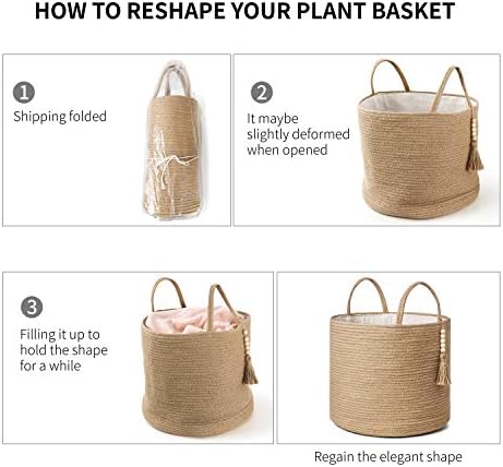 Mkono Bamboo Tassel Storage Basket