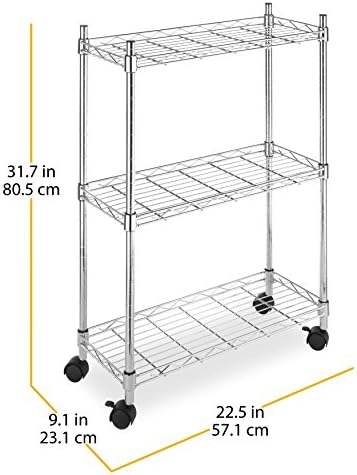 Supreme Laundry Cart Durable Versatile Storage Solution - Chrome