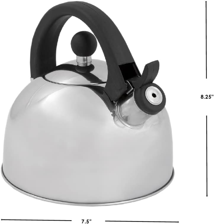 Quick-Boil Silver Tea Kettle 85x75