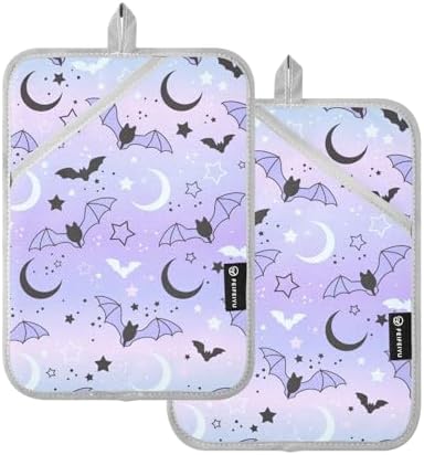 OurVii Magic Bat Flying Kitchen Potholders Set