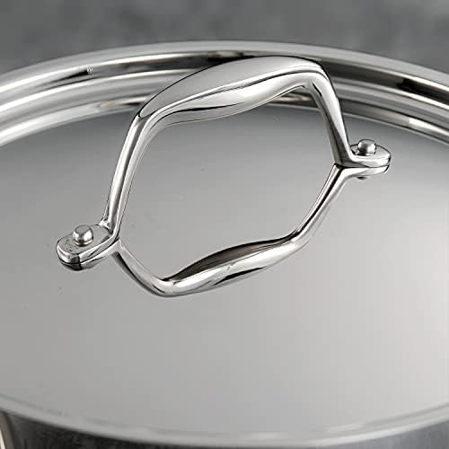 Tramontina Tri-Ply Clad Stainless Steel 4-Quart Sauce Pan with Lid