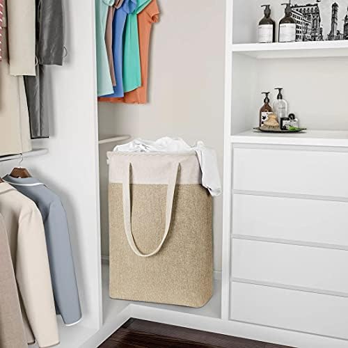 BKGOO Collapsible Laundry Basket with Handles for Storage