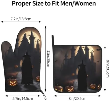 Halloween Goth 1 Heat-Resistant Oven Gloves Set