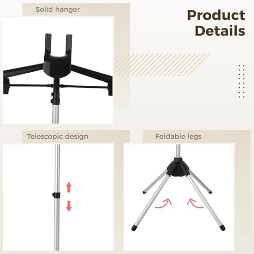 Sturdy Foldable Garment Clothes Rack Cosyoo