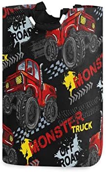 Monsters Are WelcoMe Here - Monster Truck Laundry Basket