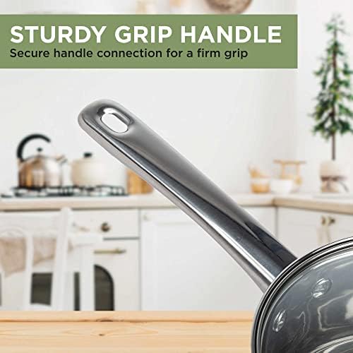 Ecolution 1-Quart Stainless Steel Saucepan Premium Cooking Excellence