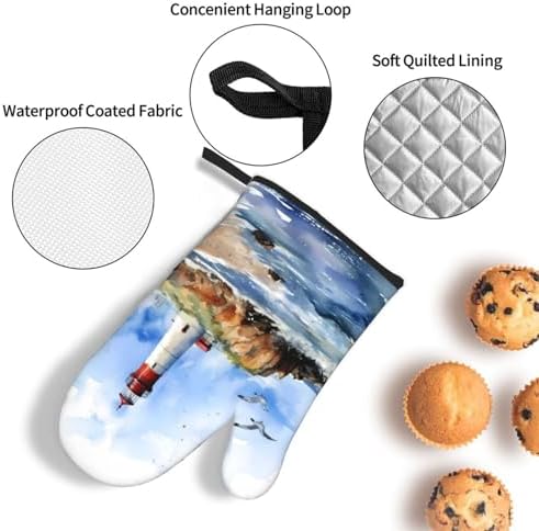 Perfect Set Heat-Resistant Oven Mitts and Pot Holders for Kitchen Use