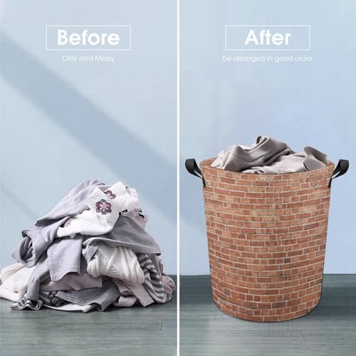 All-In-One Red Brick Water Resistant Laundry Bin