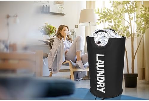 Maxsilan Durable 90L Large Laundry Basket