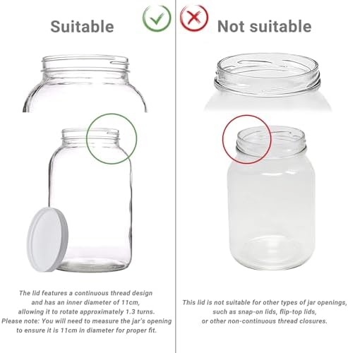 Hufopik 3-Piece Plastic Jar Lids