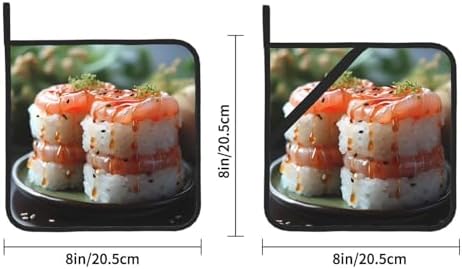 Fresh Salmon Potholders - Heat-Resistant Durable 2-Pack