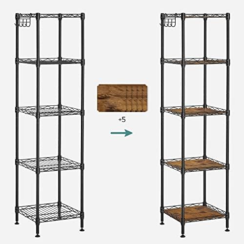 Stylish 5-Tier Bathroom Shelf for Small Spaces
