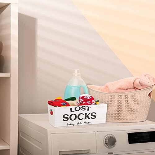 Blulu Lost Socks Sign for Farmhouse Laundry Room