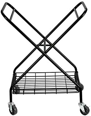 Verona Collapsible Laundry Cart with Basket Black Large 1