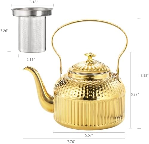 ZENFUN 14L Stainless Steel Teapot with Infuser