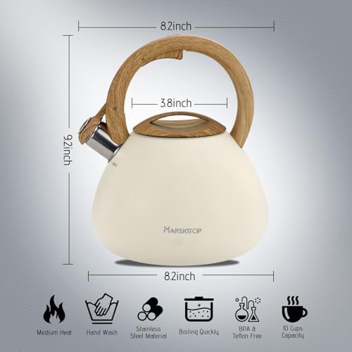 Stainless Steel 26 Quart Tea Kettle with Whistle