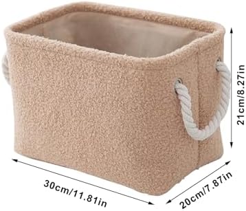 Plush Storage Basket Bathroom Living Room