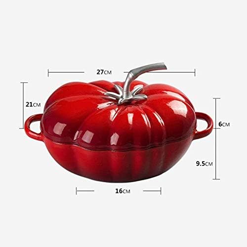 High-Quality Cast Iron Dutch Oven Red
