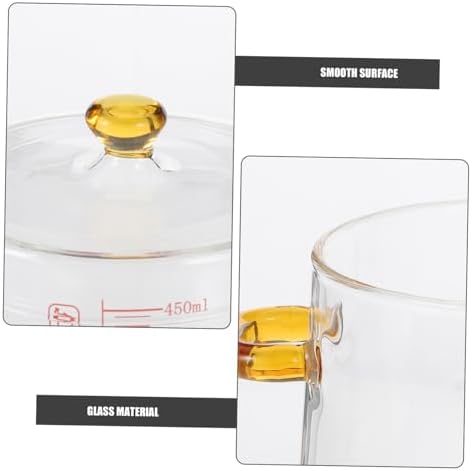 Luxshiny Glass Pot Multi-Functionalessential with Stability