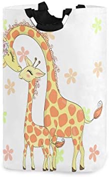 MOYYO Cute Giraffe Personlaity Foldable Laundry Basket for Home Kitchen
