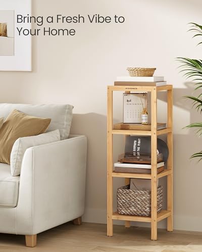 4-Tier Bamboo Storage Shelf