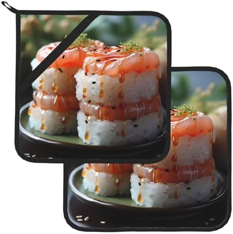 Fresh Salmon Potholders - Heat-Resistant Durable 2-Pack