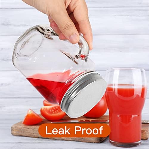 Keketin 16 oz Glass Mason Jars with Lids 9 Pack