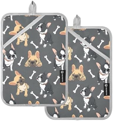 French Bulldog Pot Holder Set