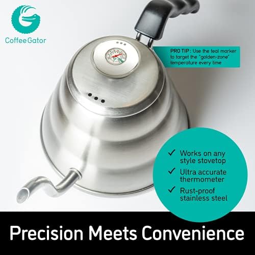 Coffee Gator Goose Neck Kettle 40 oz BPA-Free