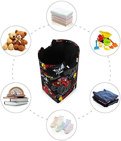 Monsters Are WelcoMe Here - Monster Truck Laundry Basket