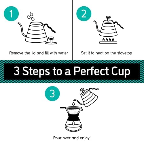 Coffee Gator Goose Neck Kettle 40 oz BPA-Free
