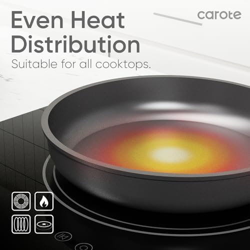 CAROTE Non-Stick Cookware Set Safe Premium Kitchen Essentials