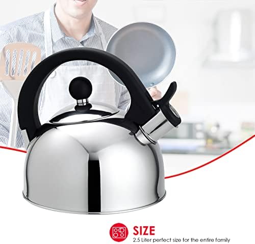 Quick-Boil Silver Tea Kettle 85x75
