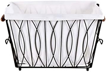 Verona Collapsible Laundry Cart with Basket Black Large 1