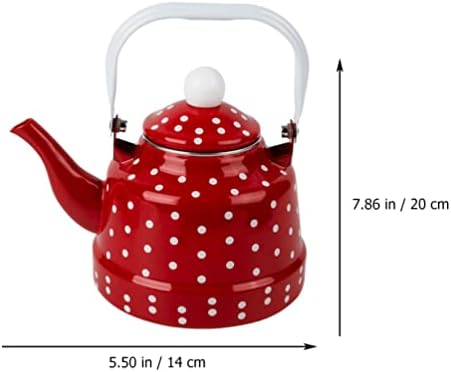 Durable Retro Porcelain Teakettle Ceramic Handle Heat Resistant 11L