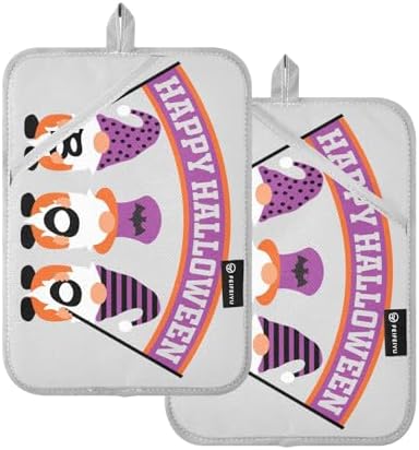 Halloween Trick or Treat Potholders Set