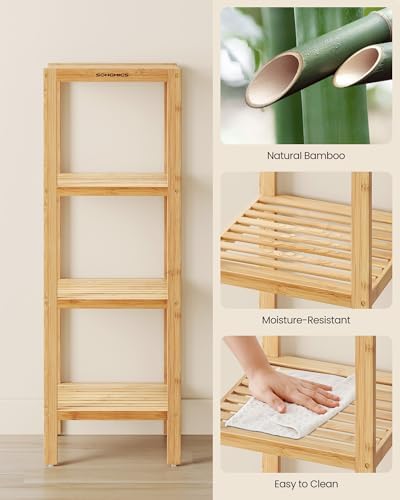4-Tier Bamboo Storage Shelf