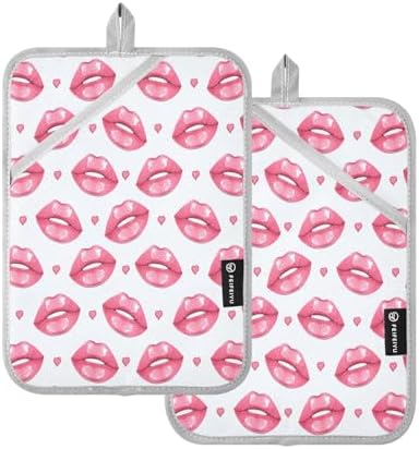 KCLDECI Heat Resistant Potholders Set of 2