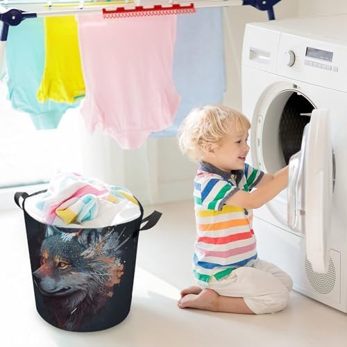 Durable Animal Collapsible Laundry Basket