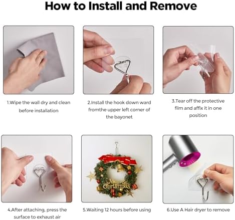 Meknow Large Adhesive Hooks
