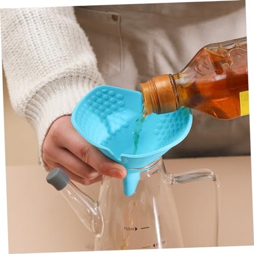 Multi-functional Silicone Pot Holder Adjustable Funnel Lit for Kitchen Use