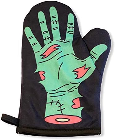 Halloween-Oven Mitt from Crazy Dog T-Shirts Heat-protected Spooky